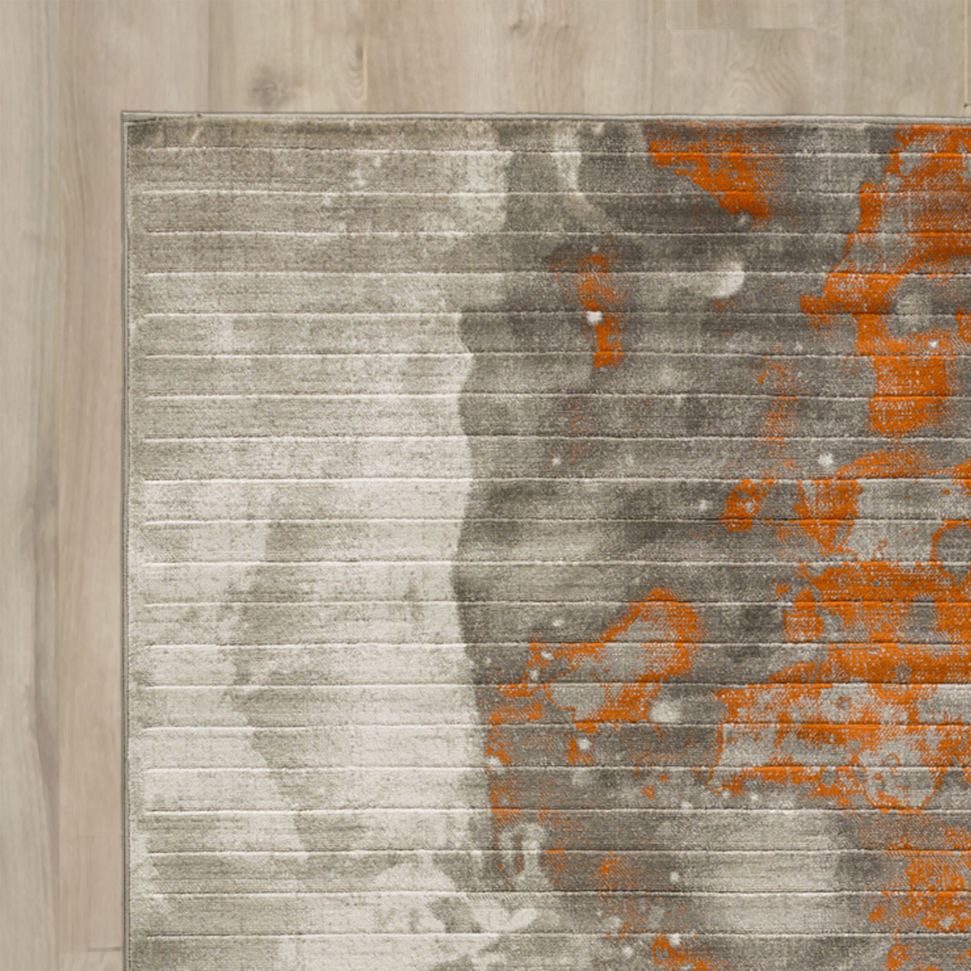 Chartwell Light Gray/Burnt Orange Area Rug & Reviews AllModern